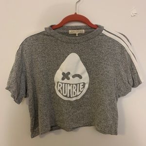 NWT JOAH BROWN RUMBLE BOXING CROP TEE